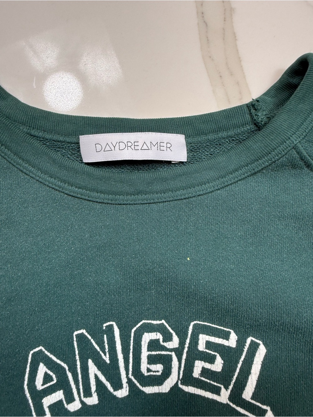 Daydreamer Forest Green 'Lost Angel' Tiger Crewneck Sweatshirt - Picture 3 of 6